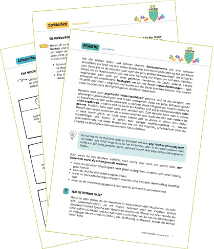 SIPCAN Resilienz-Materialien