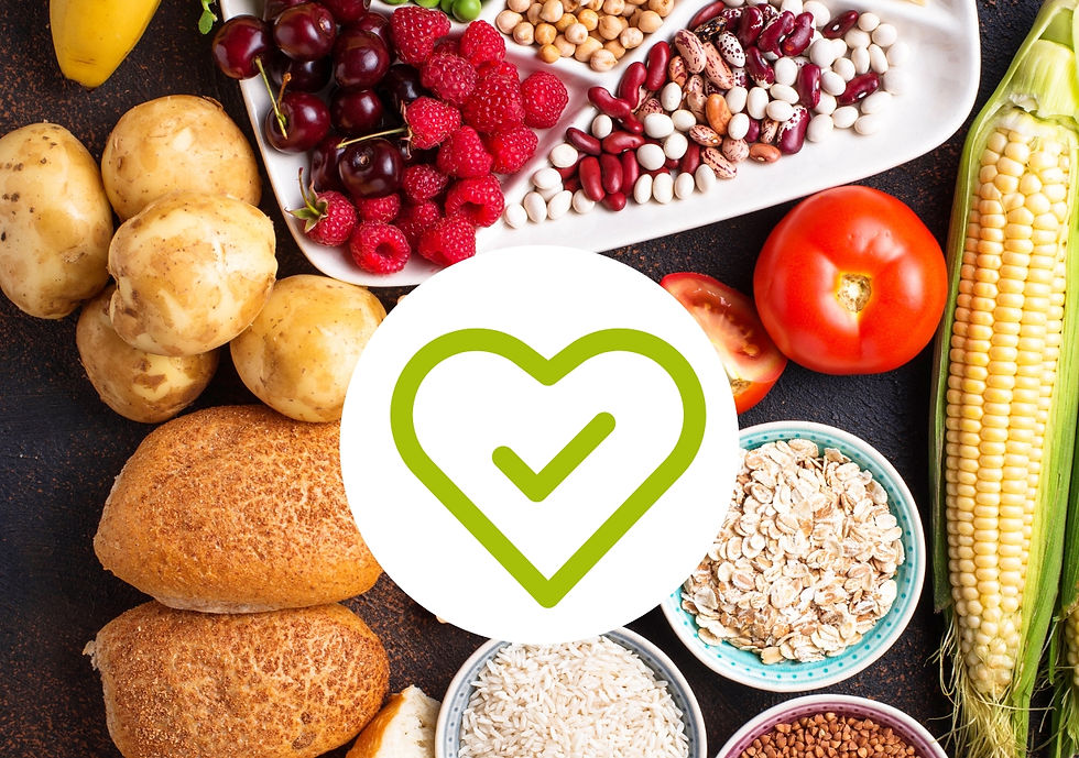 Obst Gemüse Hülsenfrüchte Gebäck - grünes Herz mit Hakerl