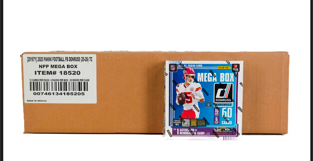 2025 Panini Donruss Football Mega 20-Box Case