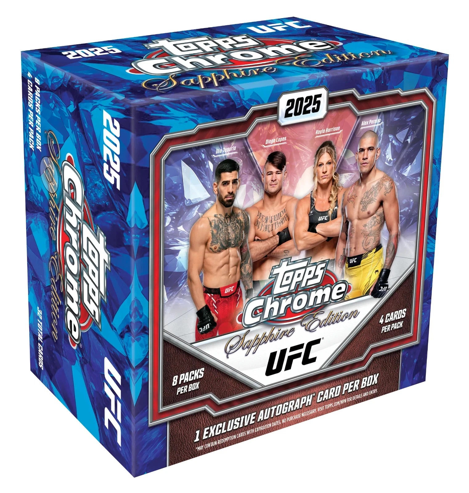 2025 Topps Chrome Sapphire Edition UFC Hobby Box