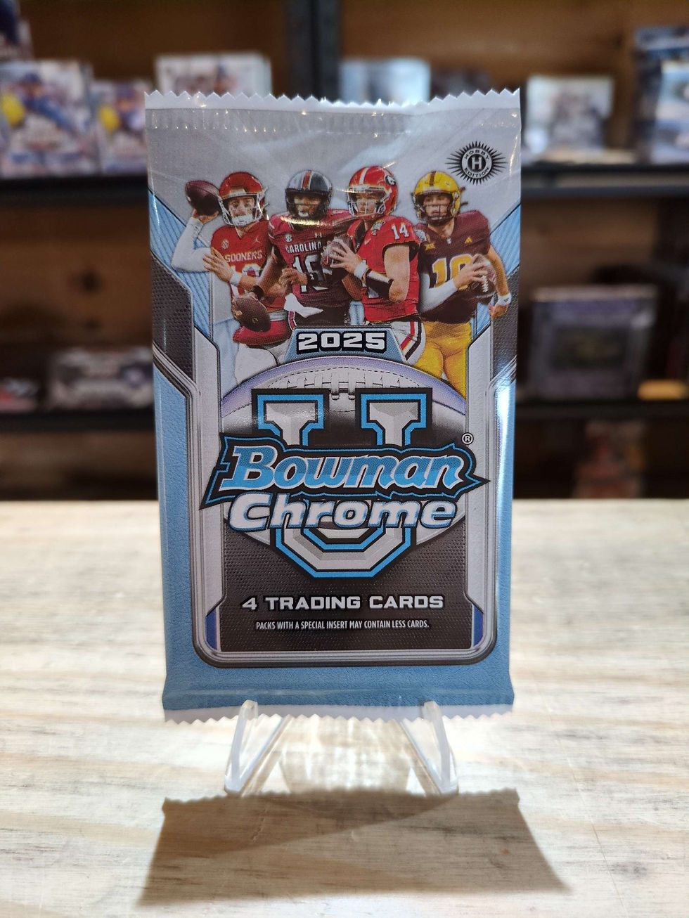 2025 Bowman University Chrome Football Hobby Box Pack