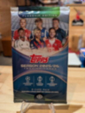 2025-26 Topps UEFA Club Competitions Soccer Hobby Box Pack (Presale)