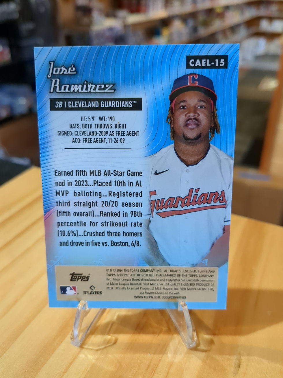 Thumbnail: 2024 Topps Logofractor All Etch Jose Ramirez /10