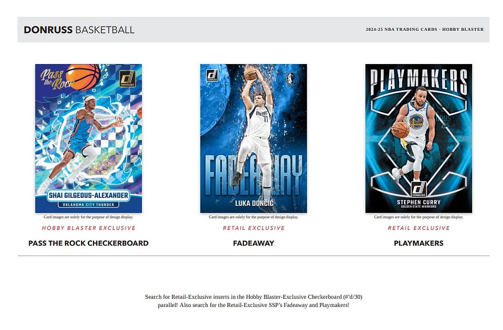 Thumbnail: 2024-25 Donruss Basketball HOBBY Blaster Box