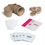 Thumbnail: Contents of Urban Greens Mixologists grow kit including jiffy pots, peat discs, plant tags, seed packets, recipe booklet