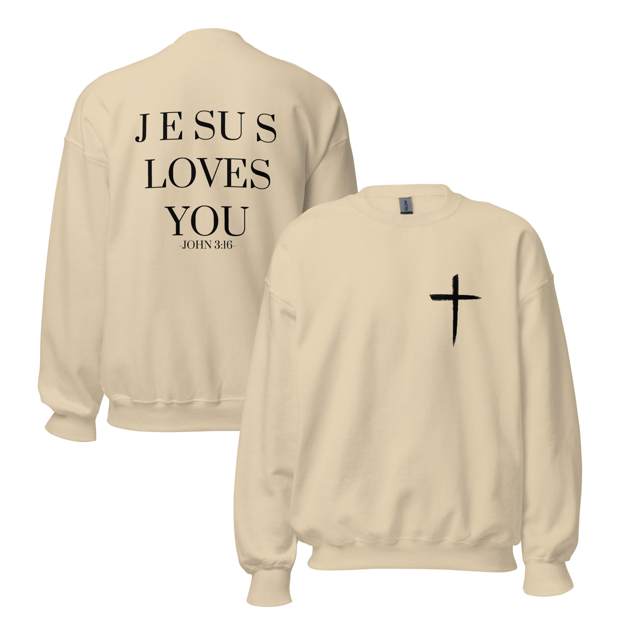 Jesus Loves You-John 3:16 (Adult) Sweatshirt