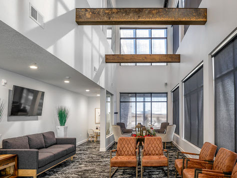 A dental office lobby