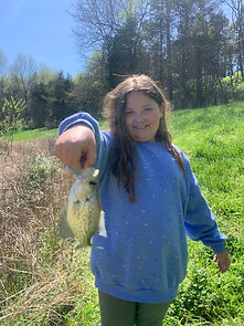 Crappie caught on custom jig