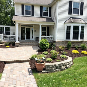 House in Nottingham, MD that has a paver patio and landscaping.jpg