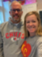 Jay and K.C. on game day circa 2022