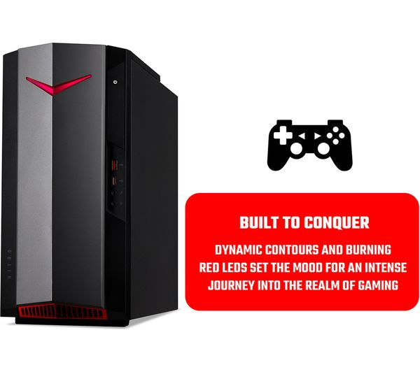 Thumbnail: ACER Nitro N50-610 Gaming PC - Intel® Core™ i5, GTX 1650, 1 TB HDD & 256 GB SSD