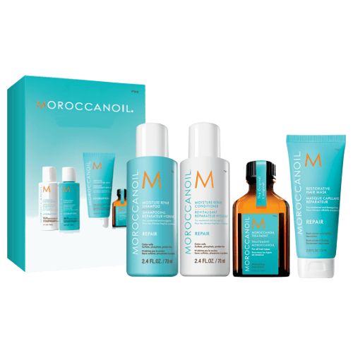 MOROCCANOIL Moisture Repair Mini Kit for Travelling to protect and moisturise hair