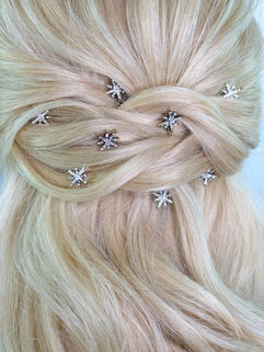 Rope Twisted half up with Stars - Southern Cross Star Hair Pin - JODIE DAY