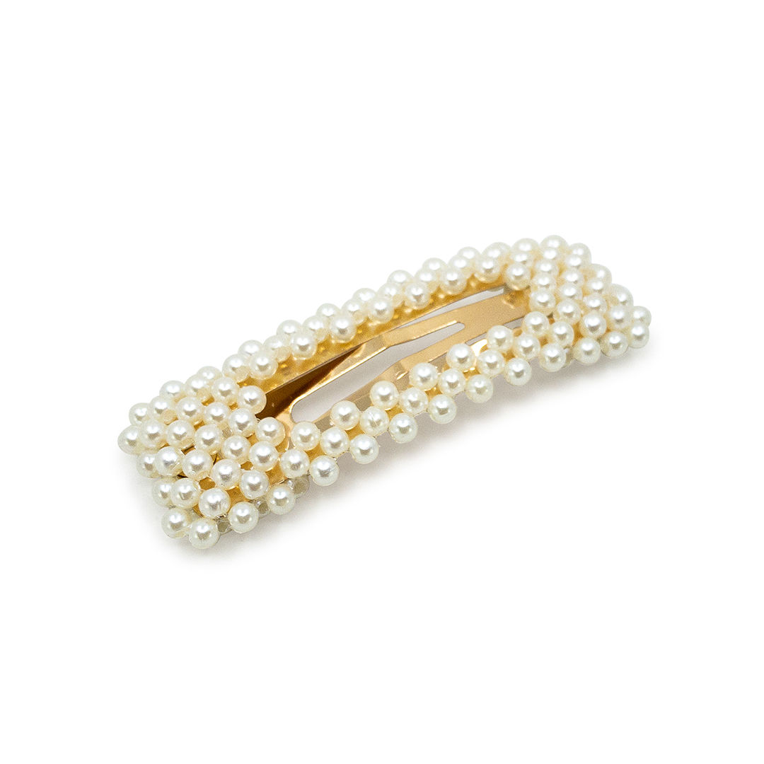 Rectangle Pearl Snap Clip - Hair Accessories Australia - JODIE DAY