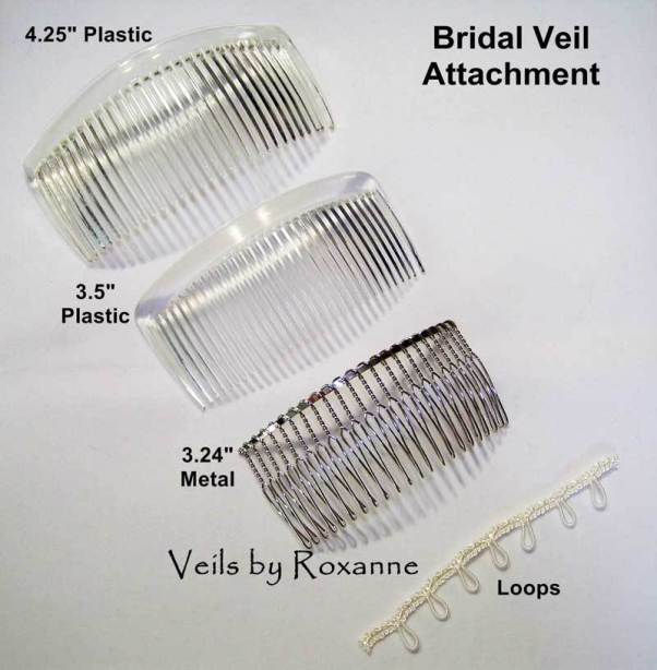 Wedding Veils - Veil Attachments - Veil Combs - Veil Loops