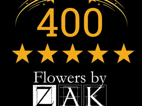 A Heartfelt Thank You: Celebrating 400+ Five-Star Reviews at Flowers by Zak