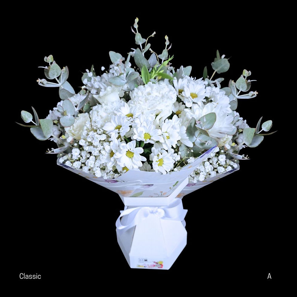 Thumbnail: White Flower Bouquet in an ECO carton vase