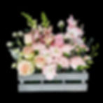 Selection of flowers arranged in a flower window box