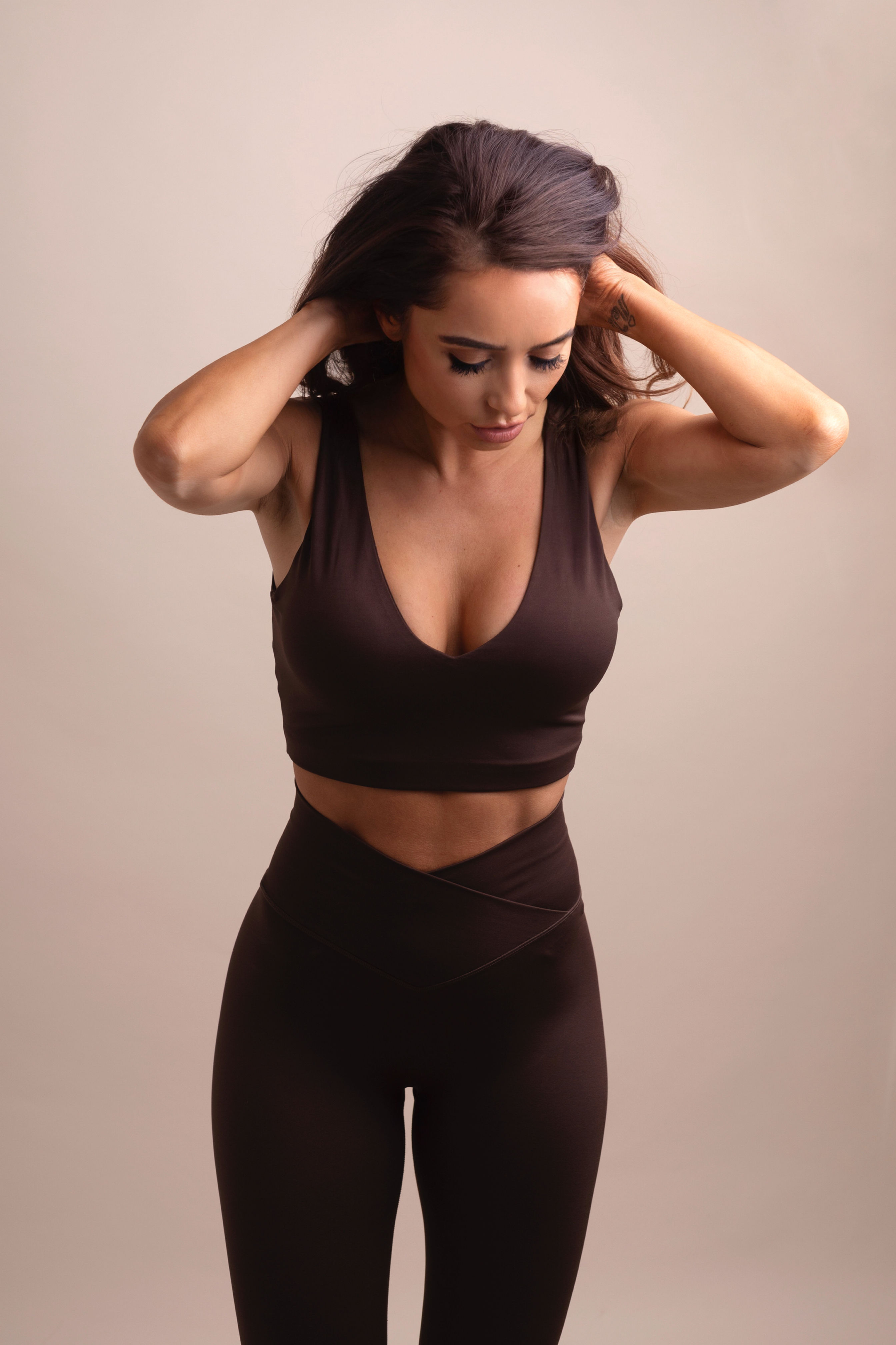 Twist Gym Bra (Chocolate)