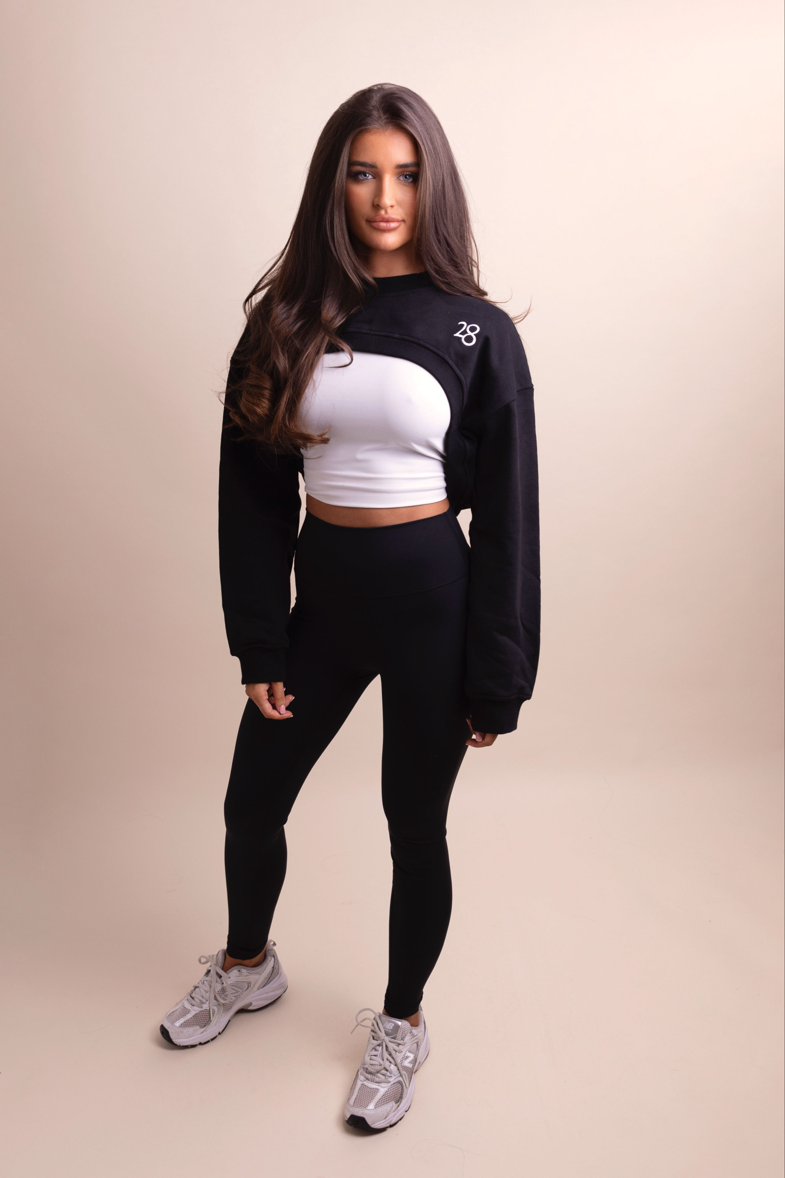 Sweatshirt ultra crop (Black)