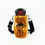 Thumbnail: Extra Small Water Bottle Satchel with Elastic Cargo Pocket Marigold with Amanita