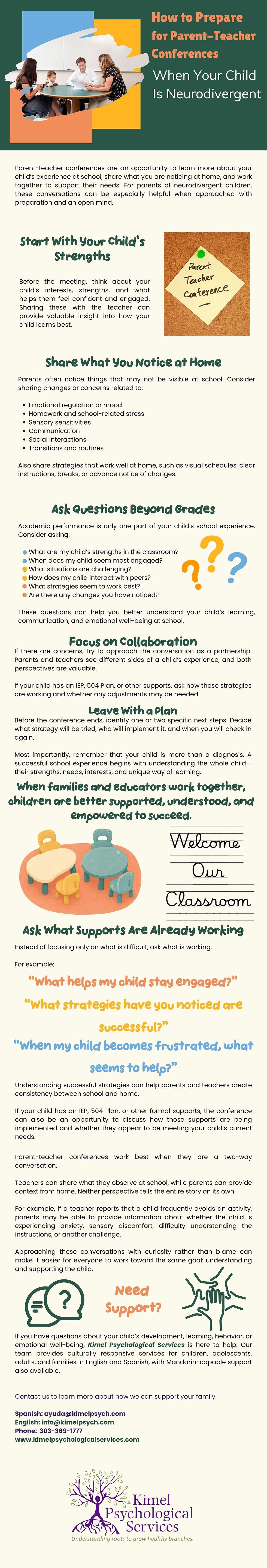 How to prepare for parent-teacher conferences when your child is neurodivergent 