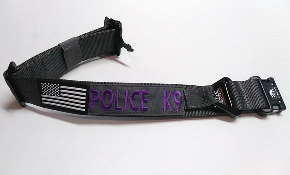 Purple tactical dog collar clearance