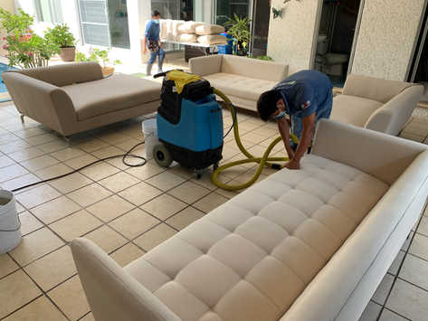 Proceso en muebles de algodón y telas finas