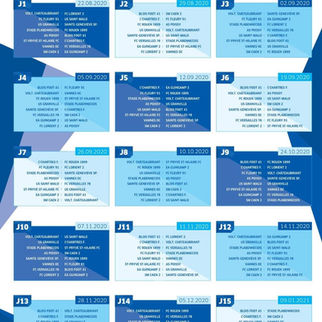 N2 2020/2021 : Le calendrier !