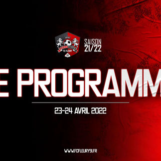 CLUB : Le programme du 23-24 avril 2022
