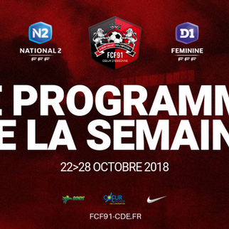 N2-D1F. Le programme de la semaine