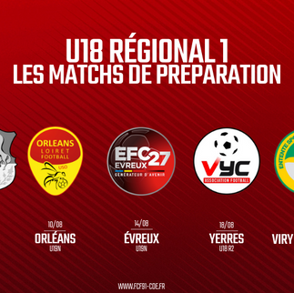 U18 R1. Le programme de reprise