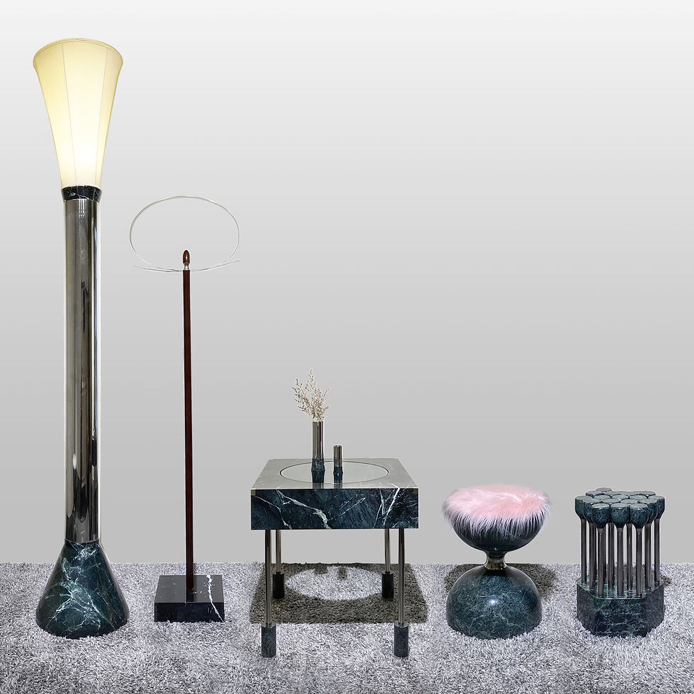Thumbnail: [Mochi pestle] serpentine chair for an unexpected sense of elasticity