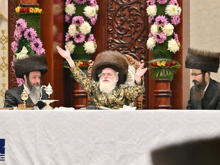 יום טוב שבועות בחצר הקודש וויז'ניץ | בילדער גאלעריע