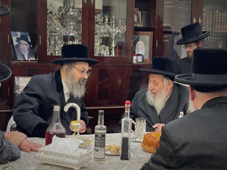 האד' מוויז'ניץ לאנדאן באזוכט ביי האד' מנאראל אין לאנדאן