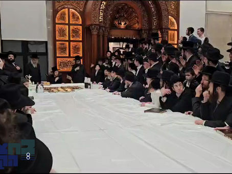 ווידיאו • מעמד קבלת פנים לכבודו פון האד' מסאדיגורה בבית מדרשו אין לעיקוואד