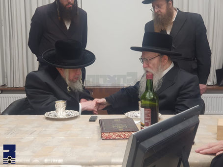 האד' מקרעטשניף סיגעט באזוכט ביי האד' מפשעווארסק נאך שידוך שליסן פון אייניקלעך למזל"ט