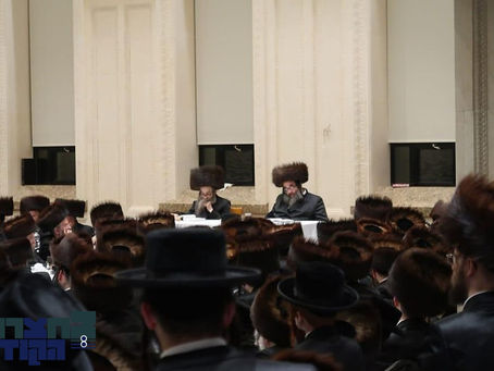 הגה''צ אבד''ק סאטמאר ירושלים פראוועט שלש סעודות אין ביהמ''ד הגדול סאטמאר אין בארא פארק