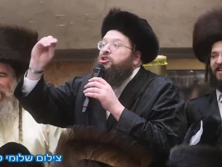 ווידאו: העסקן הרב מאיר מרדכי בערקאוויטש על שולחן מלכים ביים משתה היין אין דושינסקיא