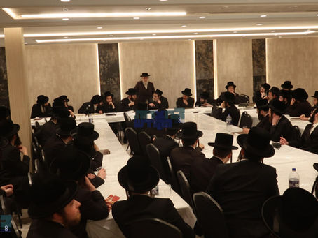 מעמד 'שואלים ודורשים' דורך לומדי כולל קהלת יעקב פאפא לקראת די ירח האיתנים