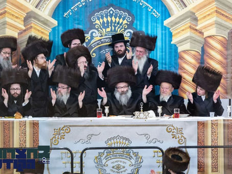 הונדערטער חסידים מיטגעלעבט געהויבענער חתונה פון ערשטע אייניקל פון האד' מוויז'ניץ פון ב''פ | באריכט