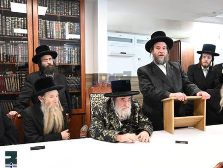 ובכן לך יכתירו • הרה"ג ר' פסח ישראל שנעעבאלג אויפגענימען אלס רב דקהל צמח צדיק ויזניץ אין אלעד