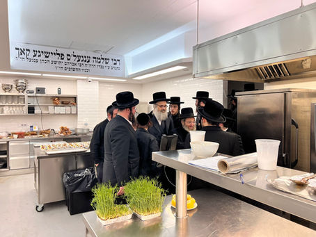 האד' מוויזשניץ בית שמש אויף נסיעה צו מקומות הקדושים מיט די נגידי ותומכי המוסדות