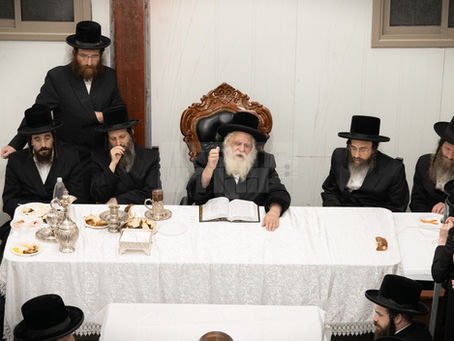 יומא דהילולא פון האדמו"ר מסערט וויז'ניץ זצוק"ל ביי חתנו האד' מקאסוב וויז'ניץ