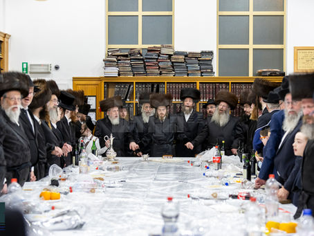שִׁבְּחוּ וְהוֹדוּ לִשְׁמוֹ • תושבי אנטווערפען מיטגעהאלטן שיינעם יו''ט בצל האדמו''ר מסאדיגורא