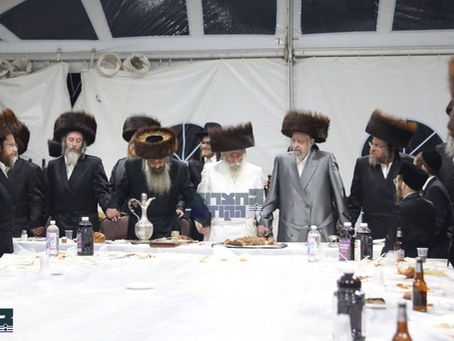 האד' מטשערנאביל צום ערשטן מאל אנגעטוהן ווייסע בעקיטשע כמנהג אבותיו