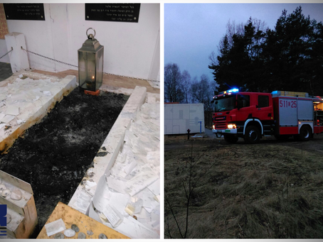 בעיצומו של יום הכיפורים: פייער אויסגעבראכן ביים ציון הק' אין ראדאמסק - פולין