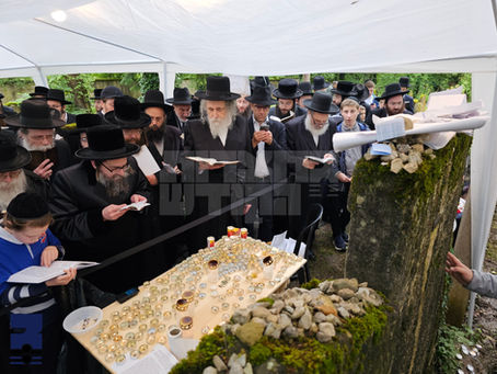 צִיּוֹן הַמְצֻיֶּנֶת: הונדערטער אידן פוקד געוועהן מקום מנוחתו פון הגה"ק השפתי רפאל זצוק"ל אב"ד ענדינגען ומדינת שווייץ