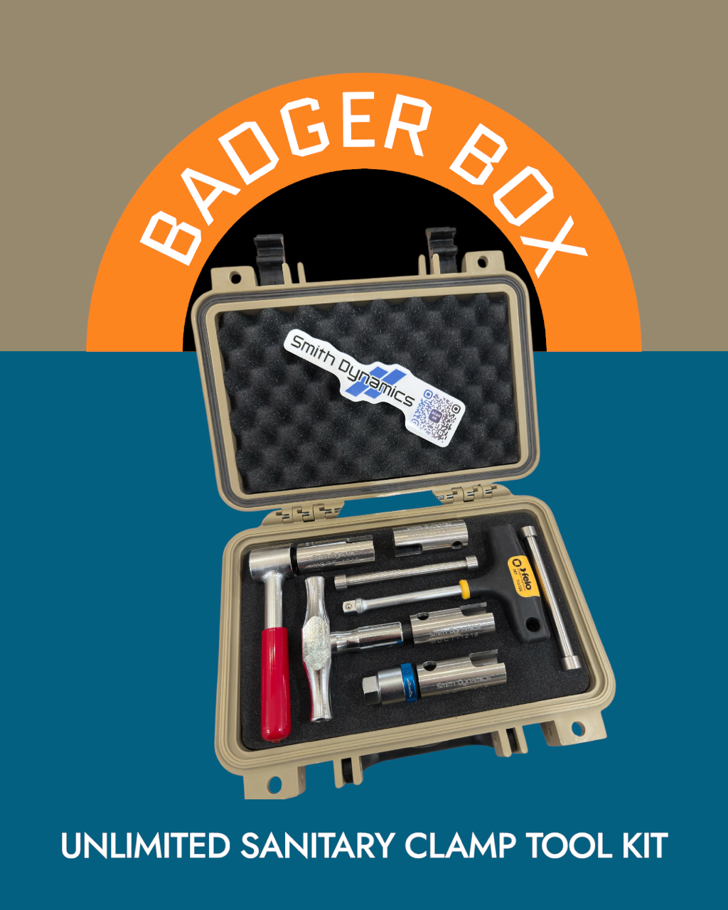 Badger Box Unlimited Sanitary Clamp & "NEW" Wing Nut Kit