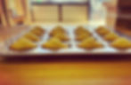 Madeleine with lemon zests
